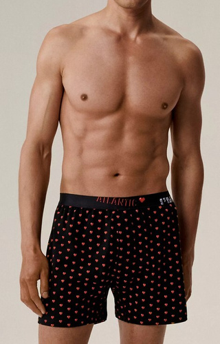 2GMB-011 Atlantic férfi boxeralsó - pamut, szívmintás, 2 db, 2db