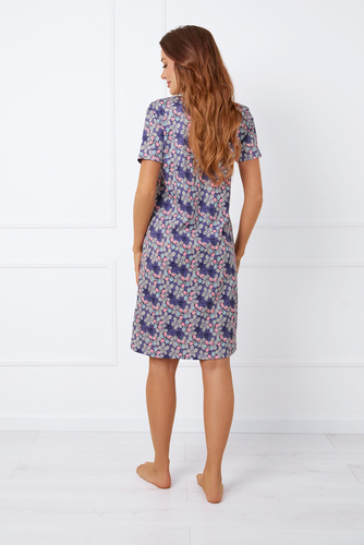 Carbonia kigombolt hálóing, rövid ujjú olasz divat - print