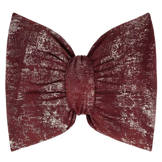 Karácsonyi párna 1 Eurofirany bordó 45x55 - bársony masni