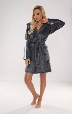 626 Abigail Női rövid női köntös Forex - sötétszürke