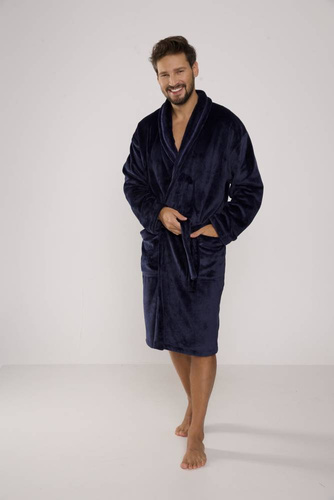 716 Rafael férfi köntös De lafense - tengerészkék