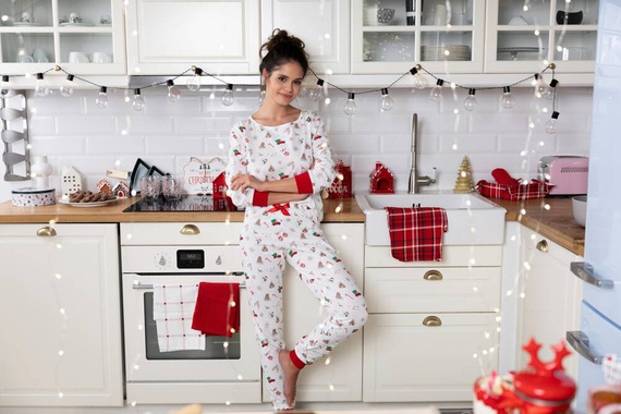 Samantha Sensis női pizsama -ecru színű