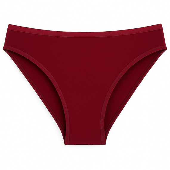 004 Limited Női bugyi De Lafense - klasszikus, mélyen felsőrész, viszkóz - bordó