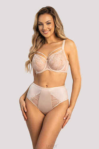 Silja Figs Unikat - bézs, csipkével, magas derekú, elegáns és kényelmes