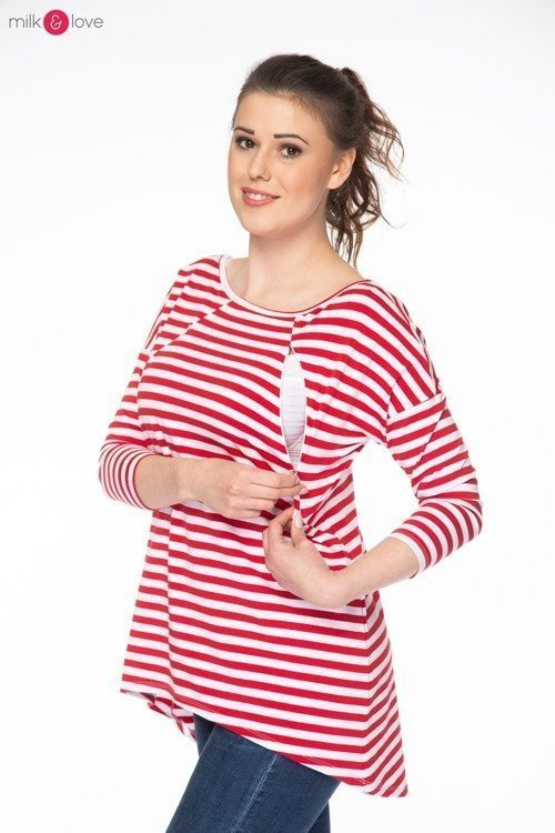 Mommy bluzka ciążowa i do karmienia Milk&Love morska zieleń