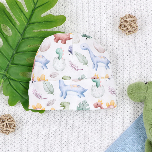 ABN-5580 Dino Explorer babasapka Nini- organikus pamut, puha és légáteresztő