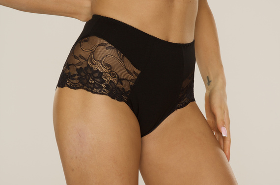 530 Iness Magas szárú alsónadrág De lafense - fekete