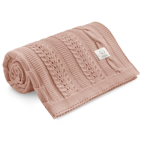 Álomszép bambusztakaró Yosoy light sunrise pink - puha, lélegző, biztonságos a baba számára