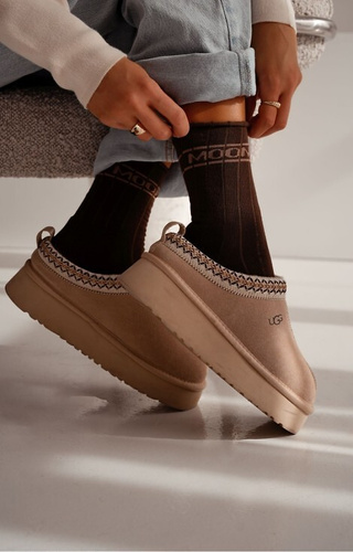 0071-009 Unique Női zokni Milena barna - pamut, fél frottír