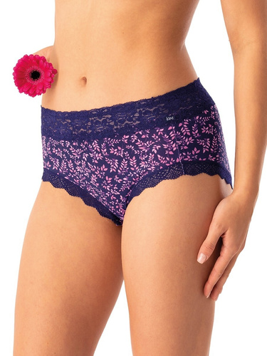 Női bugyi Key LPC 547 navy pink - pamut, kényelmes, 2 darabos szett