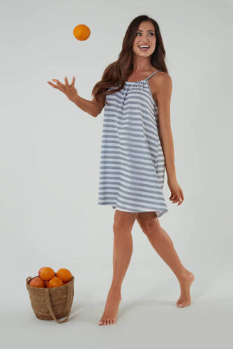 Bari hálóing, keskeny pántos olasz divat - print