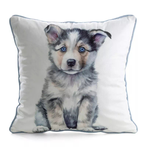 Animal 45x45 bársony párnahuzat Eurofirany cipzárral husky