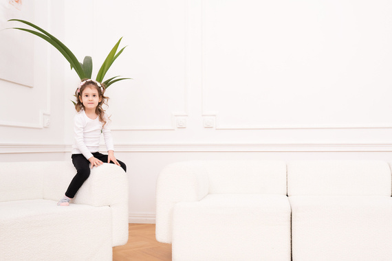 Tosia T-shirt lányoknak, hosszú ujjú olasz divat - fehér