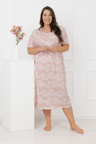 Eleni Italian Fashion női hálóing 100% pamut, rövid ujjú