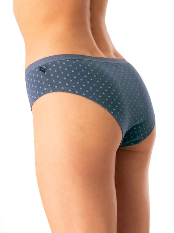 Női bugyi Key LPN 742 grafit - pamut, kényelmes, 2 darabos szett