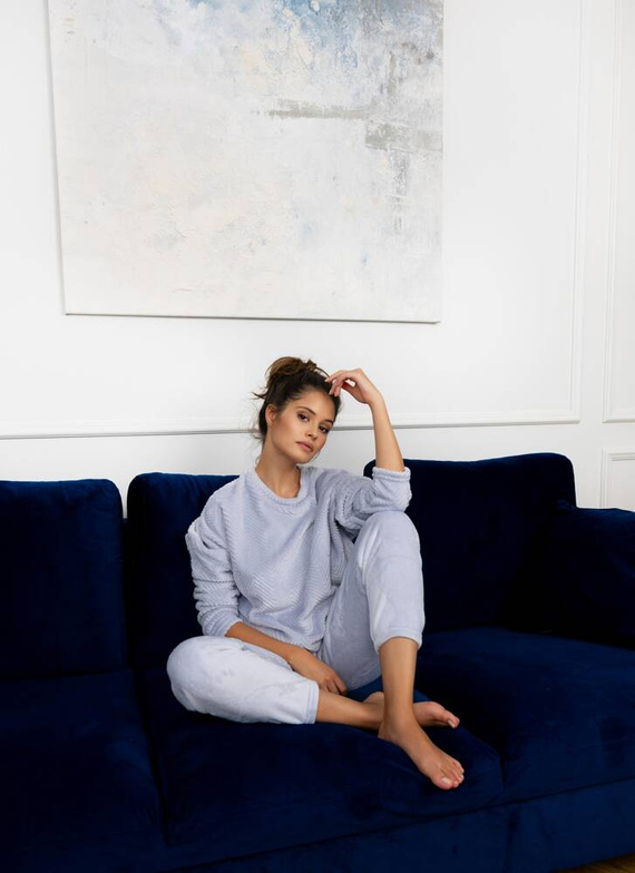 Esme Soft Sensis női pizsama - szürke