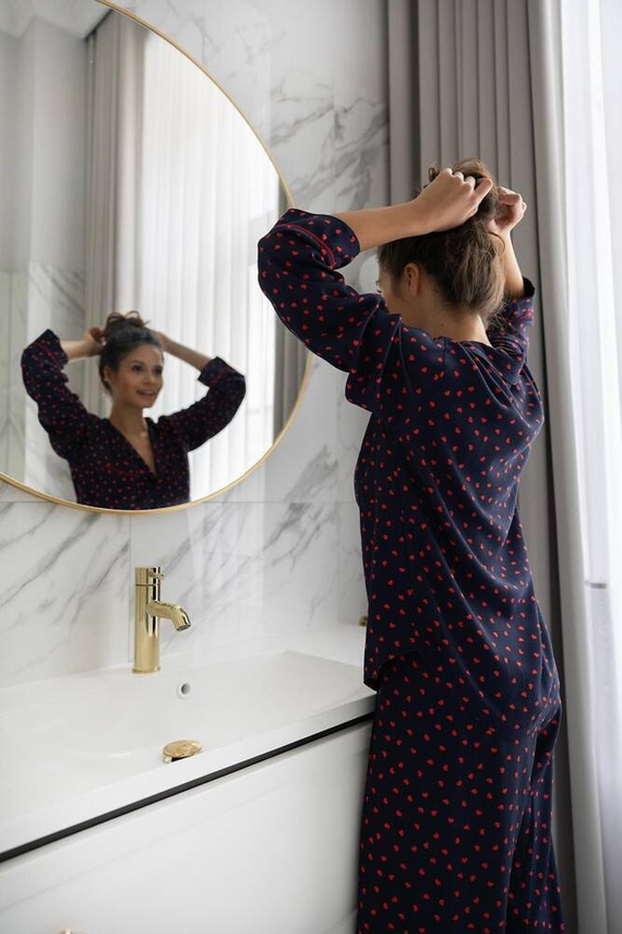 Sophia Női pizsama Sensis - sötétkék