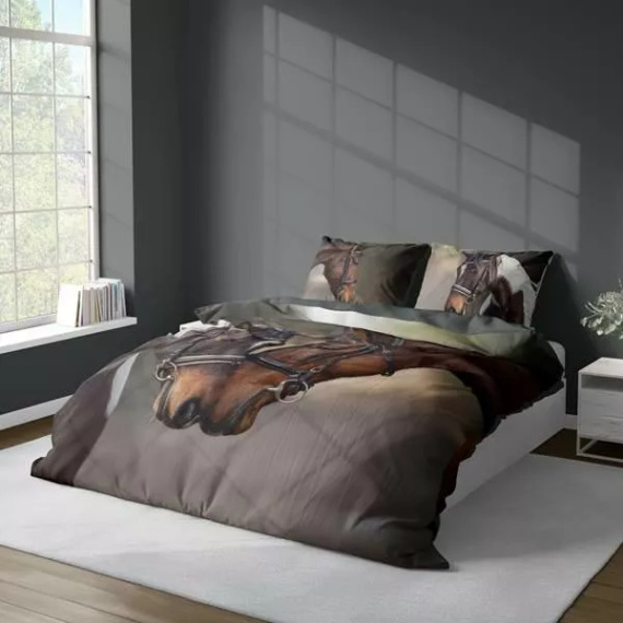 4990 A 3D mikroszálas ágynemű ló motívummal - Detexpol