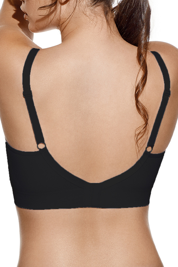 Jana szoptatós melltartó Selene fekete - merevítő nélküli, légáteresztő