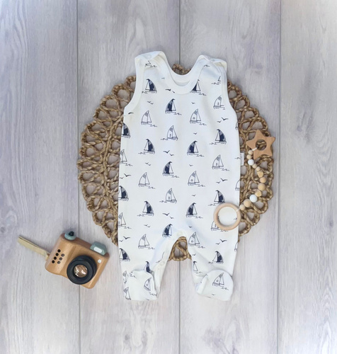 Mamatti SC16030 babarugdalózó hajó mintával – pamut babarugdalózó