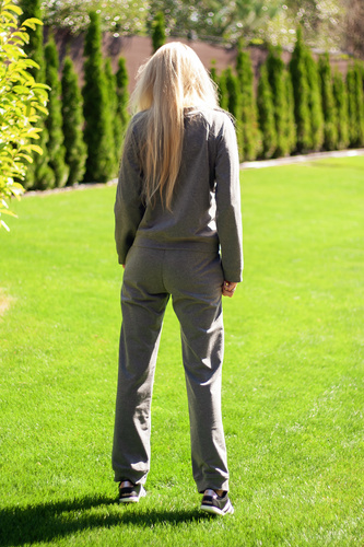 Antao női tréningruha szett Mirale, pamut elasztánnal, lengyel gyártmány - szürke