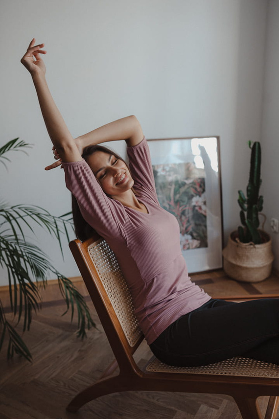 Kismama és szoptatós felső Milk&Love Milky Puff bordázott puff ujj