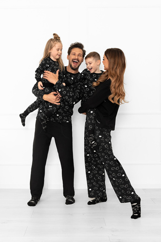 Női pizsama Bonnie - pamut, hosszú ujjú, hosszú nadrág, juh olasz divat