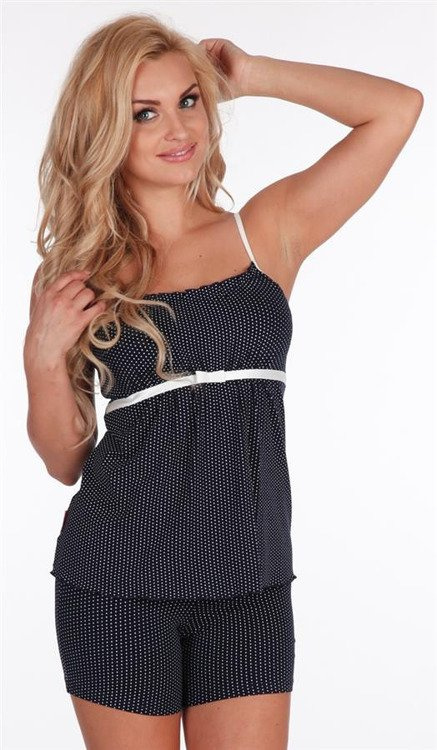 915 Dots Forex női pizsama - tengerészkék