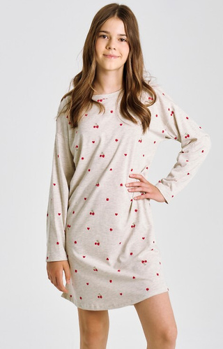 3504 Adele Taro melange - Lányok hosszú ujjú pólója, pamut