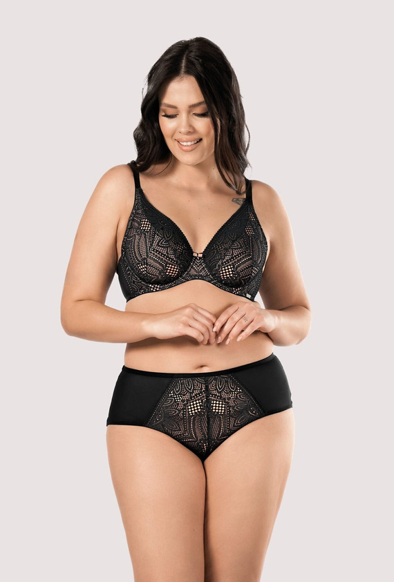 Desire BO50 mefemi by Nipplex fekete soft bralette csipkével melltartó