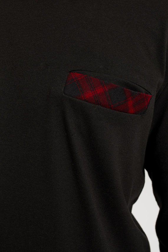 Zeman Italian Fashion férfi pizsama - fekete/print