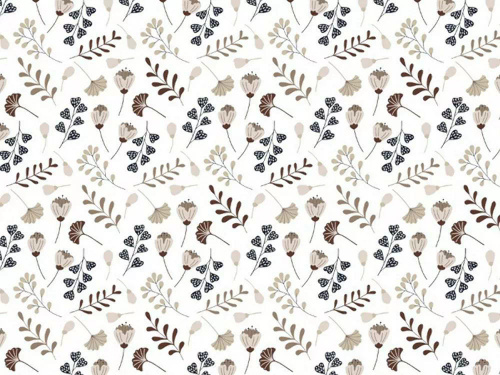 614N Klasszikus pamut ágynemű E24 Extrapościel fehér barna levelek gallyak - 100% pamut, tartós, színes, 2 darabos szett