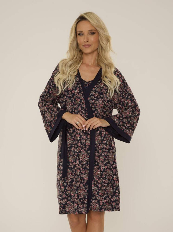 468 Mia Forex női köntös - tengerészkék