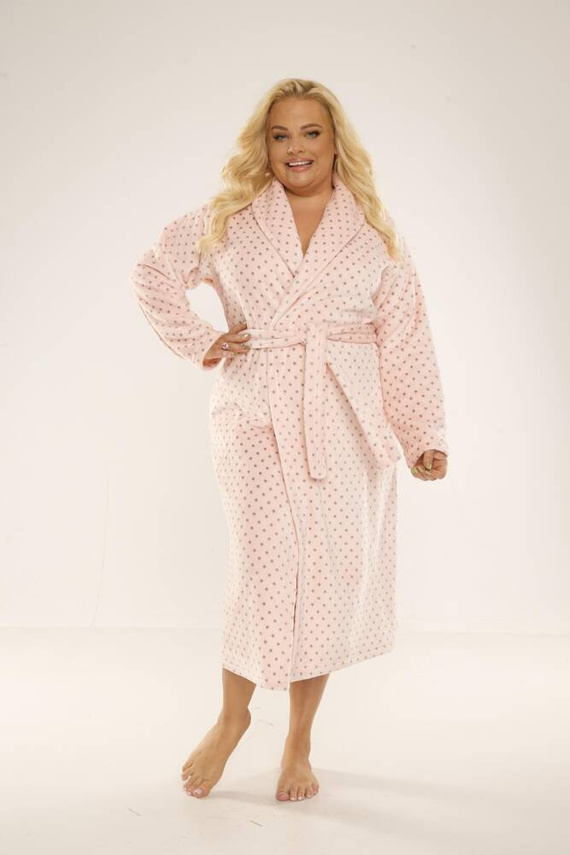 548 Melanie hosszú Forex női fürdőköpeny - lazac