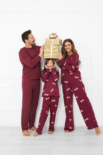 Kwadro Női pizsama Italian Fashion - pamut, hosszú ujjú és nadrágos