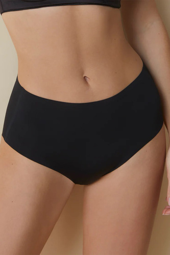 503 Női maxi alsónadrág Braga Selene fekete - magasított, varrás nélküli, alakformáló