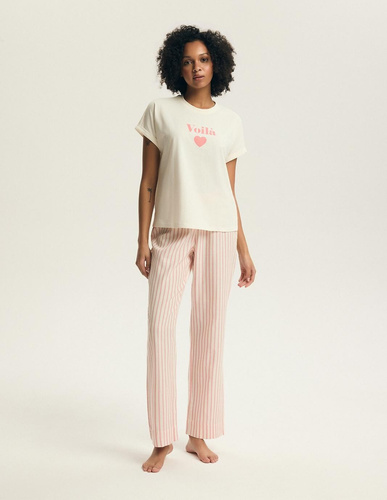 Henderson Darlan 43707 női pizsama – pamut, hosszú nadrág, nyomott minta