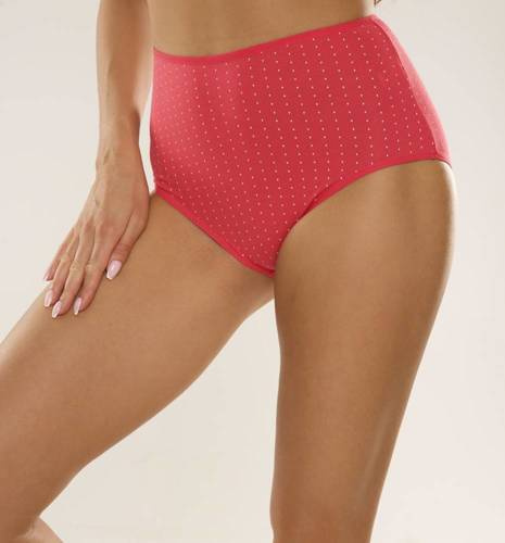 018 Sara De lafense magas derekú bugyi - málna pöttyök