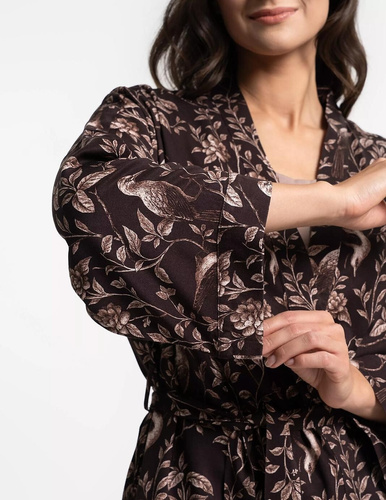 Moraj PDSZ3400 női köntös cappuccino – 100% viszkóz