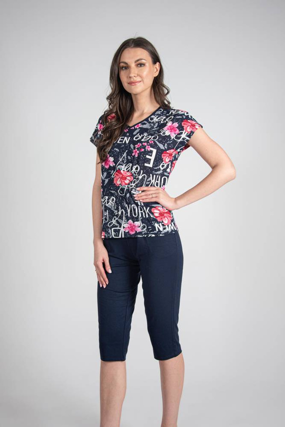 676 Soled női pizsama Forex - tengerészkék