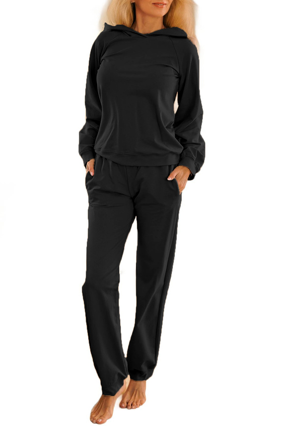 Brav női tréningruha Mirale | Kényelmes pamut szett | Lengyel gyártmány - fekete