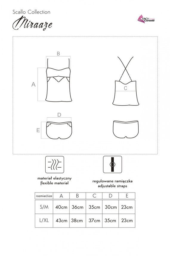 Miraaze Pink LC 90567 Szett, alsógatya+ rövidnadrág LivCo Corsetti Fashion