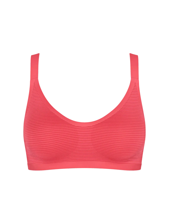 sloggi ZERO Feel Air varrásmentes bralette, könnyű és légáteresztő flamingo