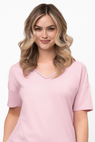 Női pamut pizsama Marisal - rövid ujjú, rövid nadrág Olasz Divat