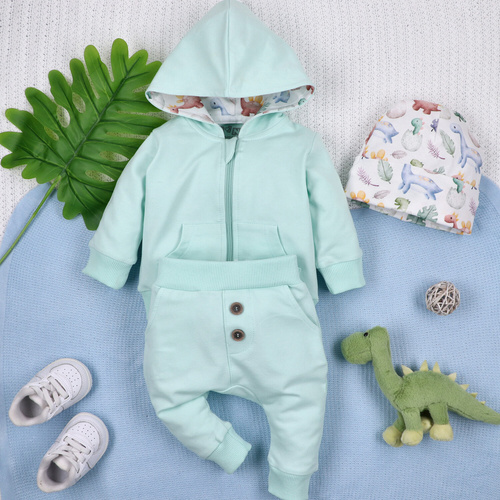 ABN-5576 Dino Explorer Nini gyermek pulóver - organikus pamut, kényelmes szabású