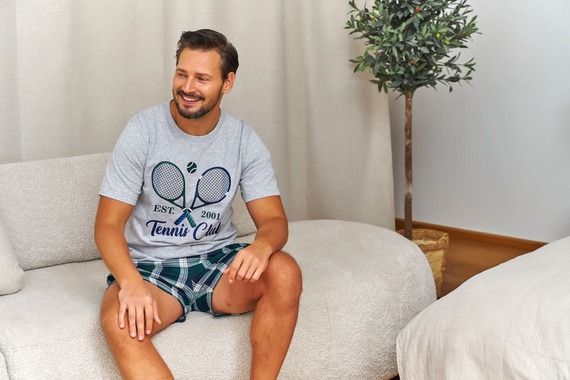 Doctor Nap 7401 Tennis férfi pizsama 95% pamut