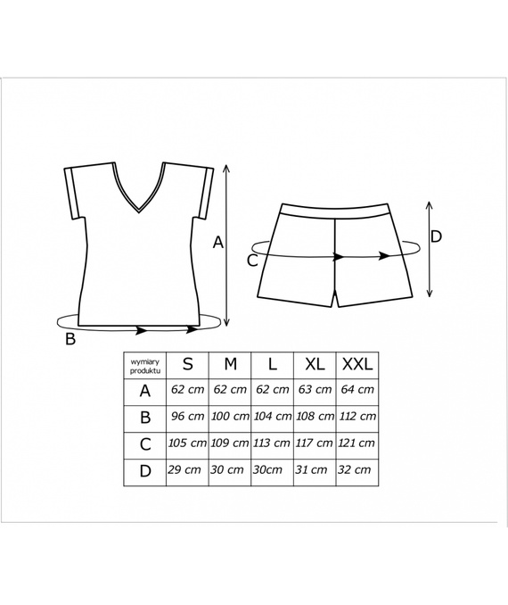 Melisa Short Donna pizsama viszkóza virágmintás