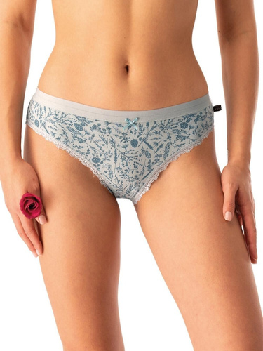 Női bugyi LPR 830 Key mentazöld - pamut, 2 csomag dobozban, kényelmes és klasszikus