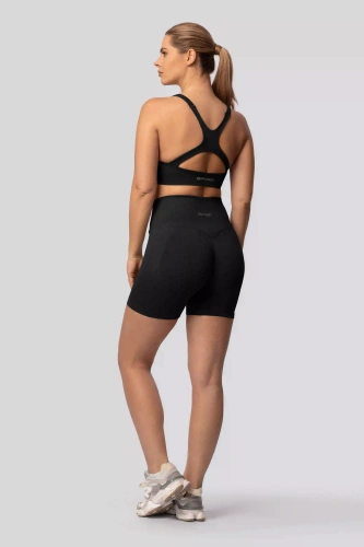 Spaio PUSH-UP PRO alakformáló varrás nélküli női rövidnadrág magas derék black