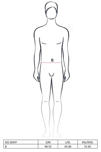 021 Férfi bodysuit Passion fekete